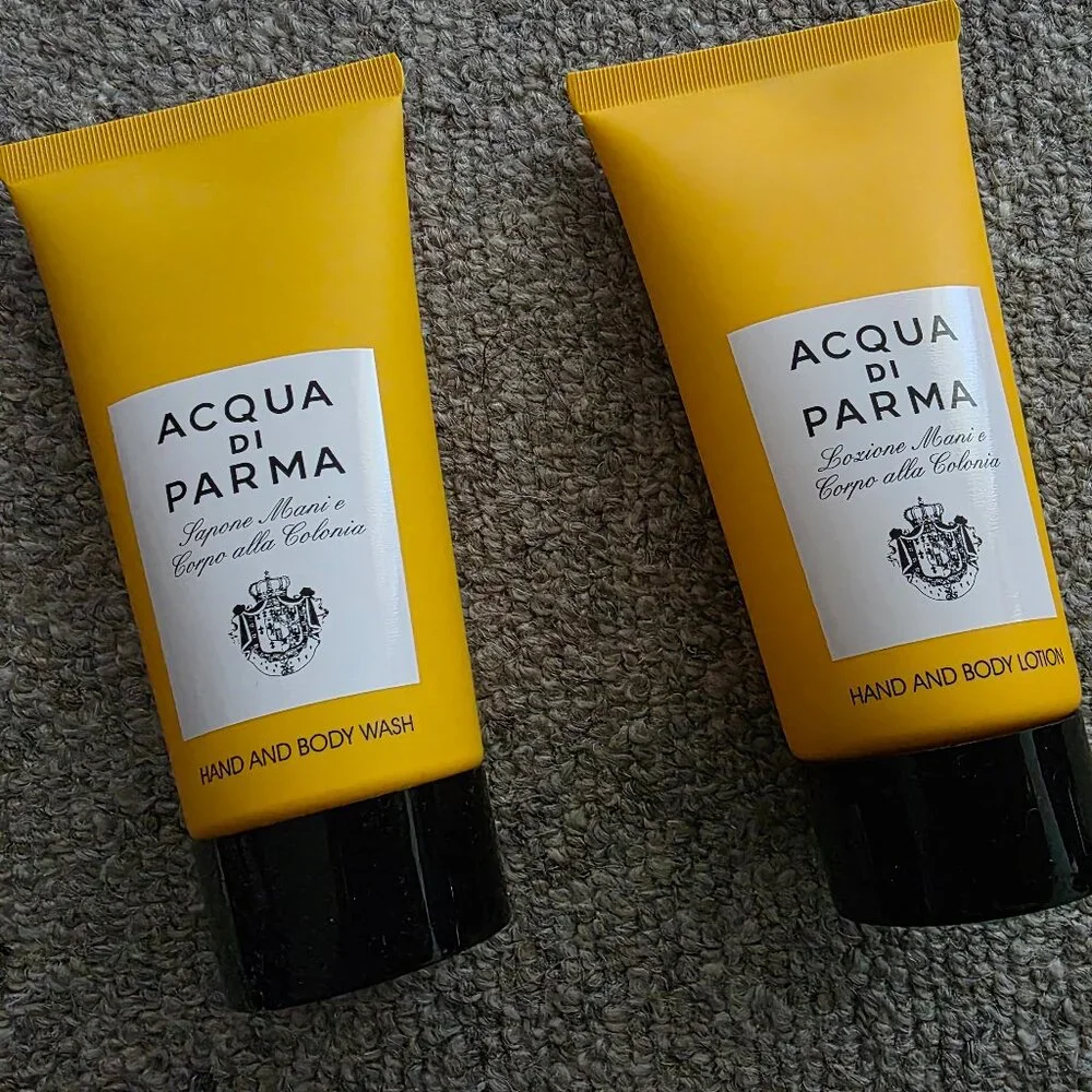 New sealed Acqua di Parma Hand and Body Lotion and Hand and Body Wash 2.5oz each